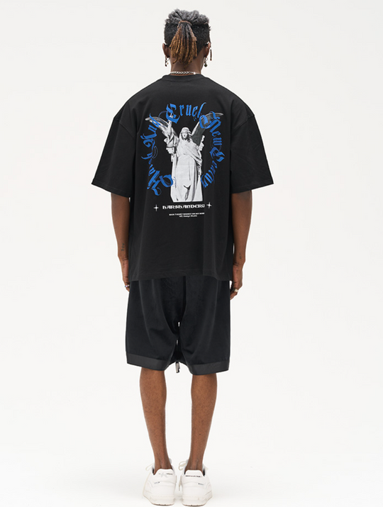 Harsh and Cruel Embroidered Logo Velvet Basketball Shorts