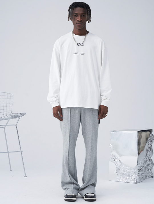Harsh and Cruel Standing Cut Structured Line Sweatpants