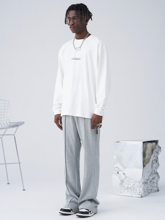 Harsh and Cruel Standing Cut Structured Line Sweatpants