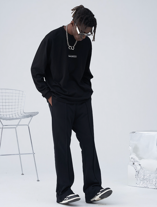 Harsh and Cruel Standing Cut Structured Line Sweatpants