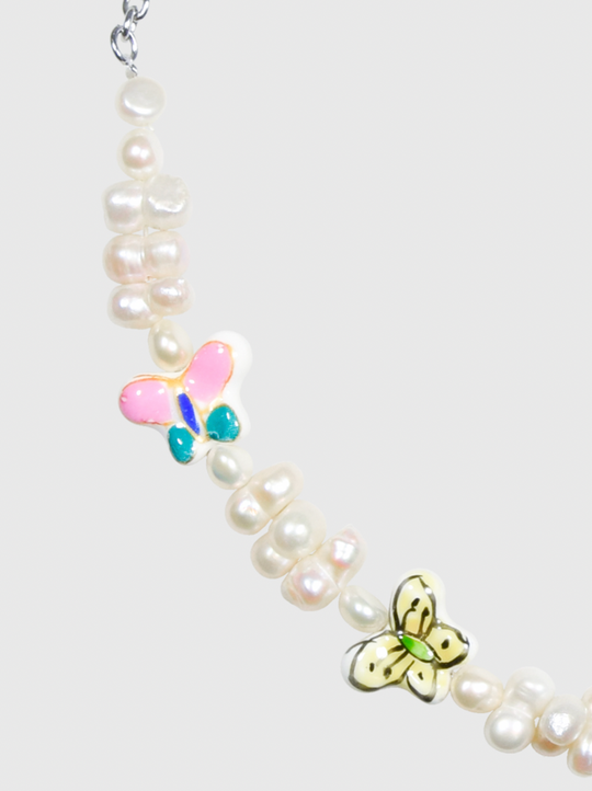 AWE Cloud Butterfly Pearl Necklace