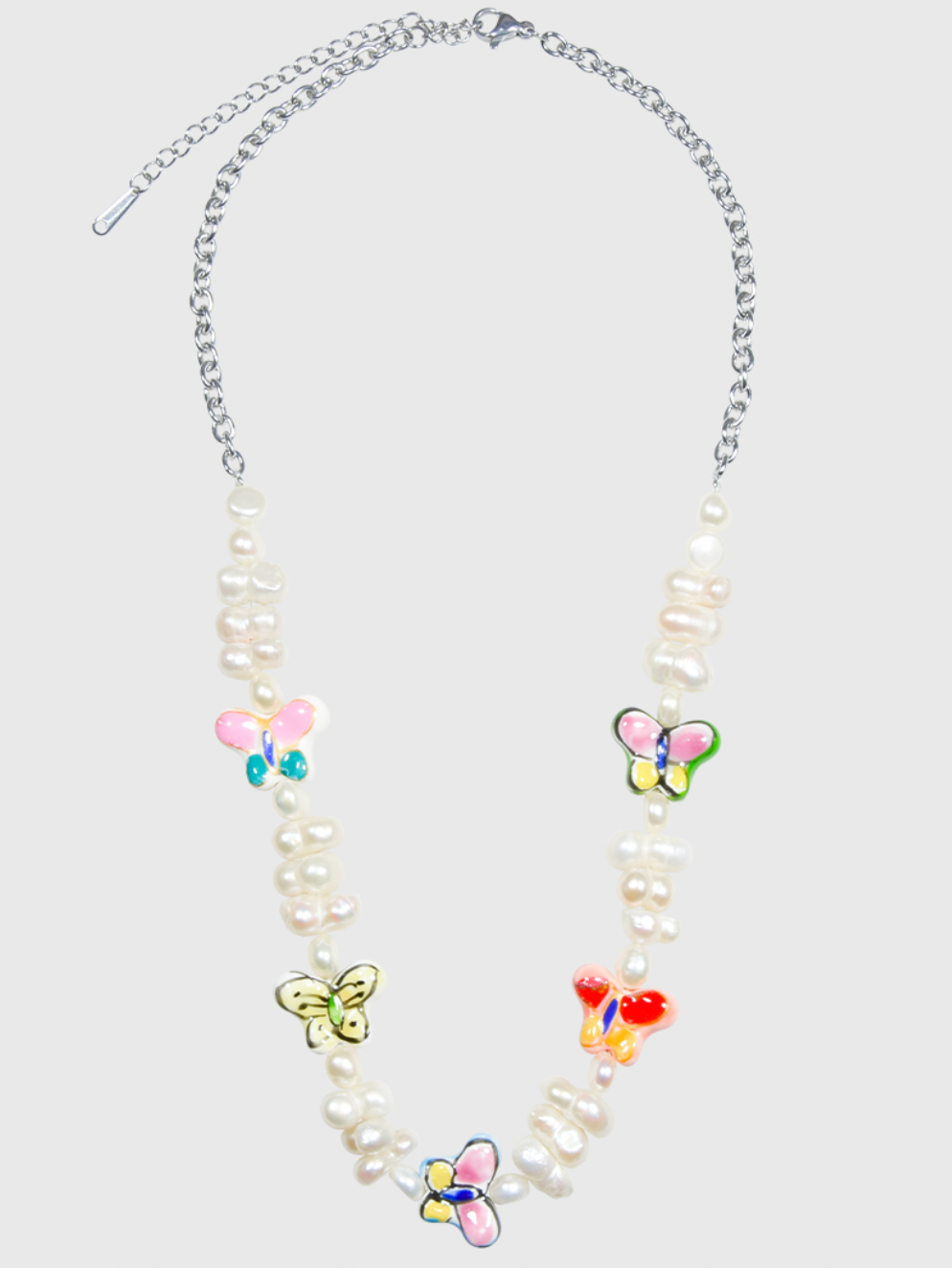 AWE Cloud Butterfly Pearl Necklace