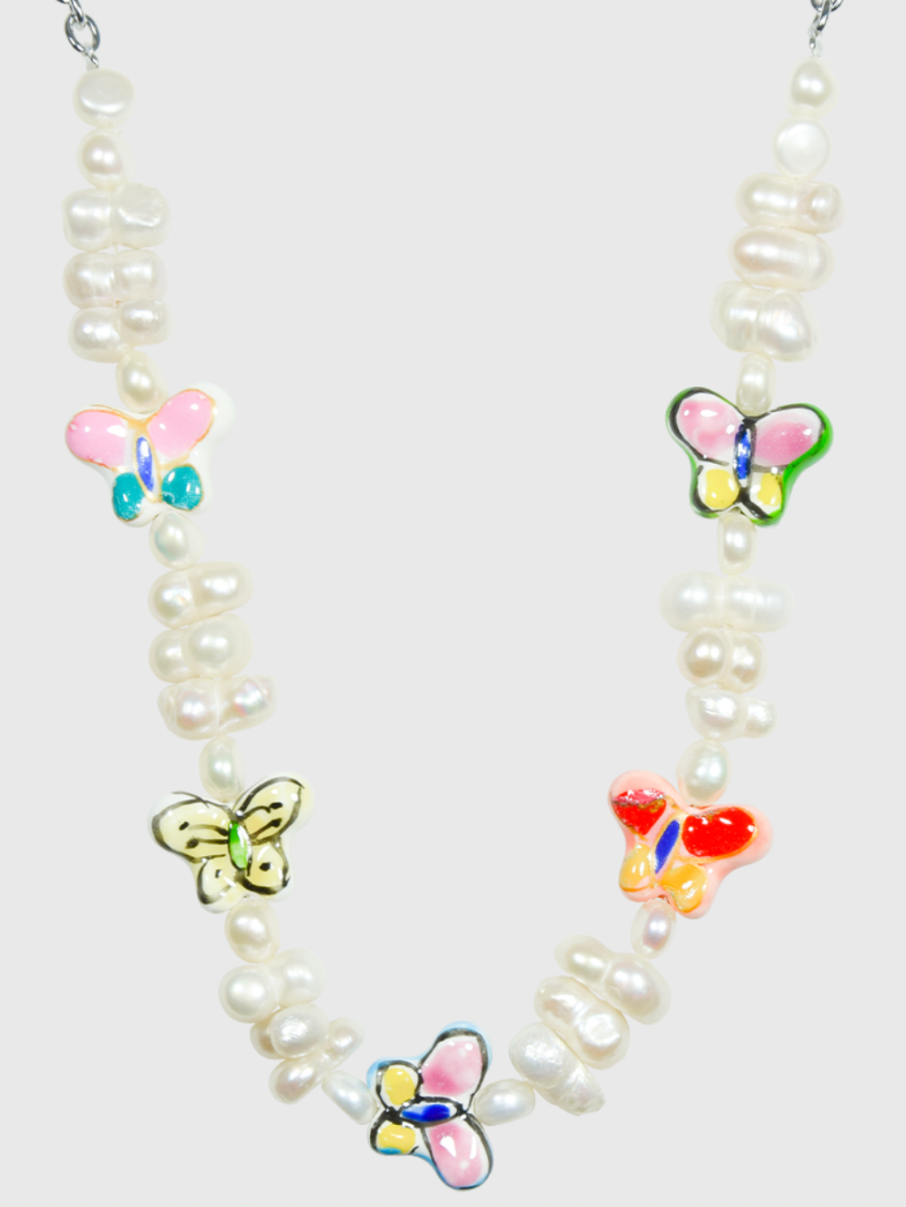 AWE Cloud Butterfly Pearl Necklace