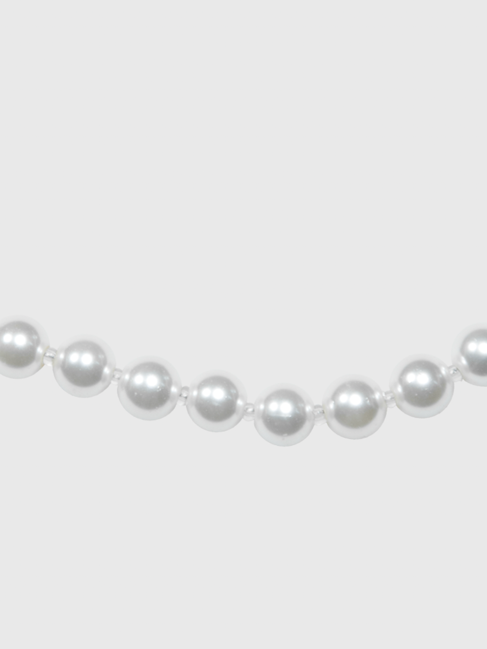 AWE Crystal Bow Pearl Necklace