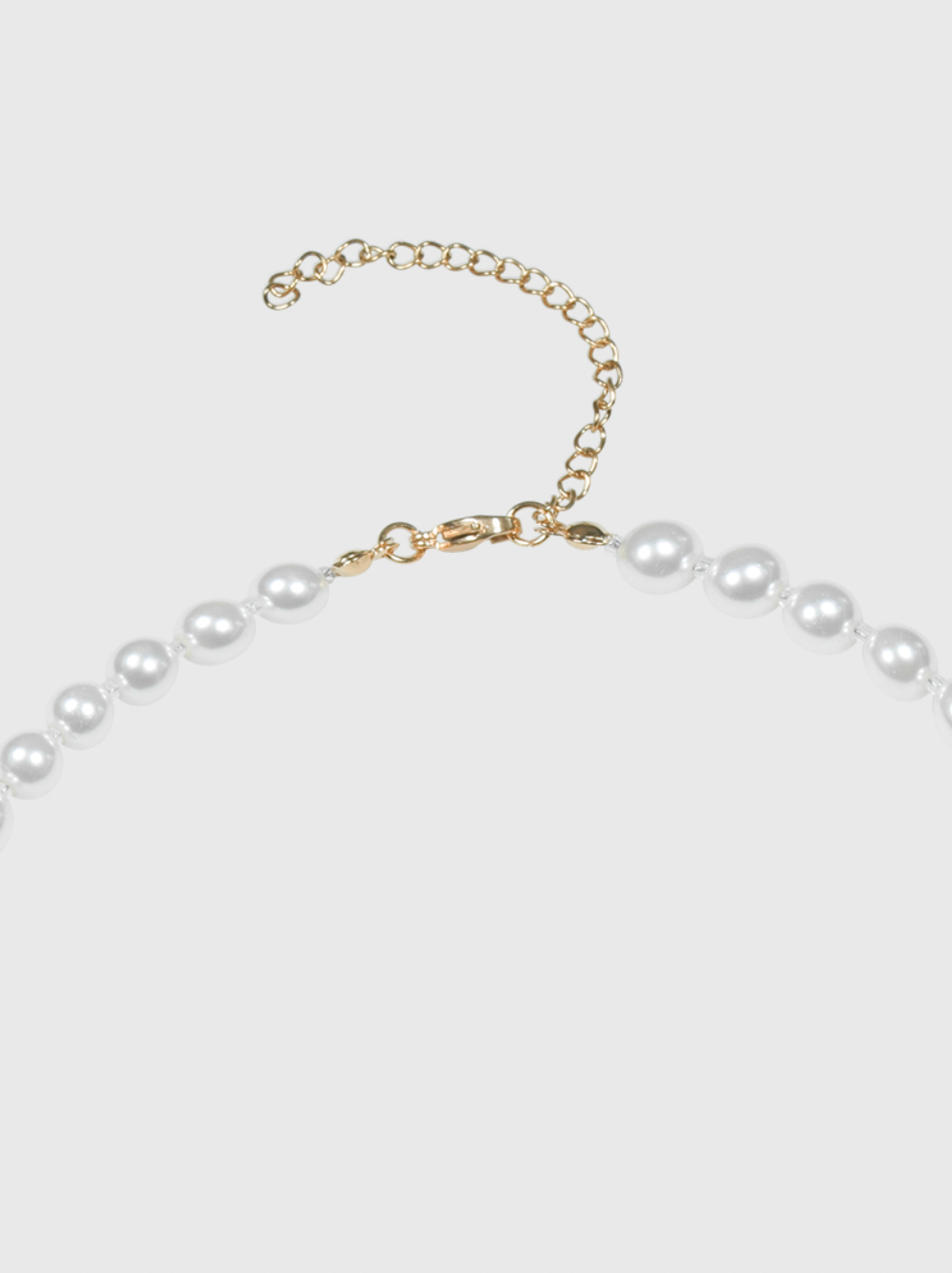 AWE Crystal Bow Pearl Necklace