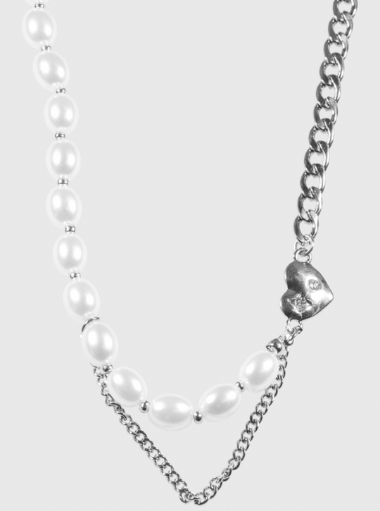 AWE Pearl Love Double Necklace