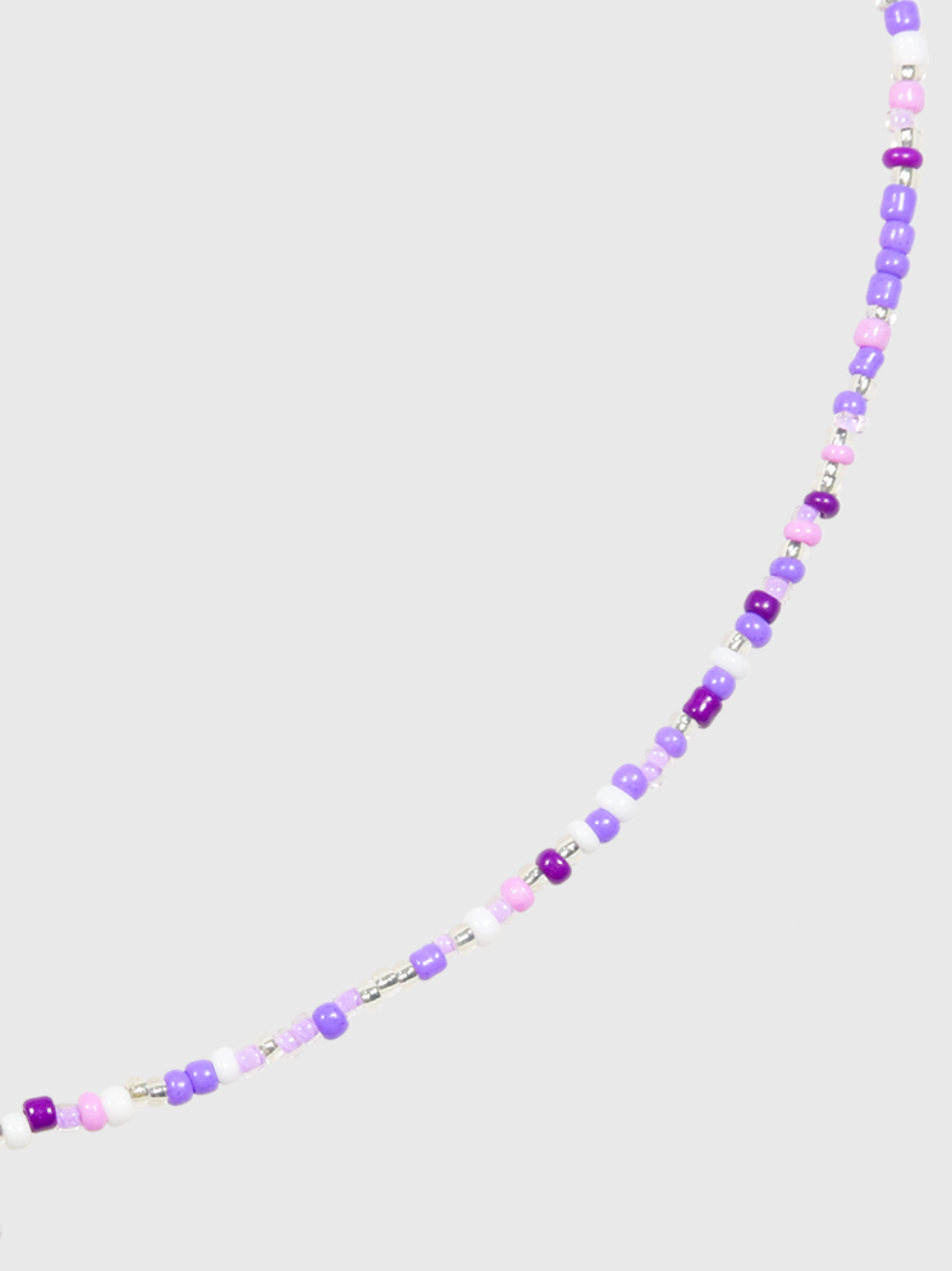 AWE Candy Color Beaded Flower Necklace