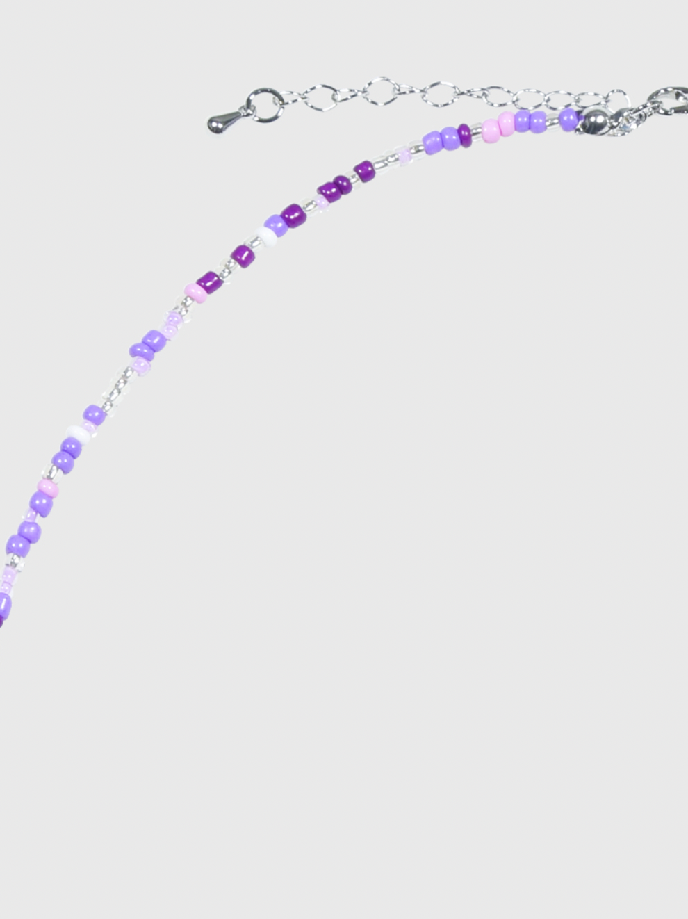 AWE Candy Color Beaded Flower Necklace