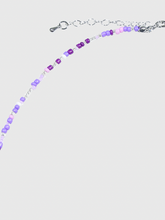 AWE Candy Color Beaded Flower Necklace