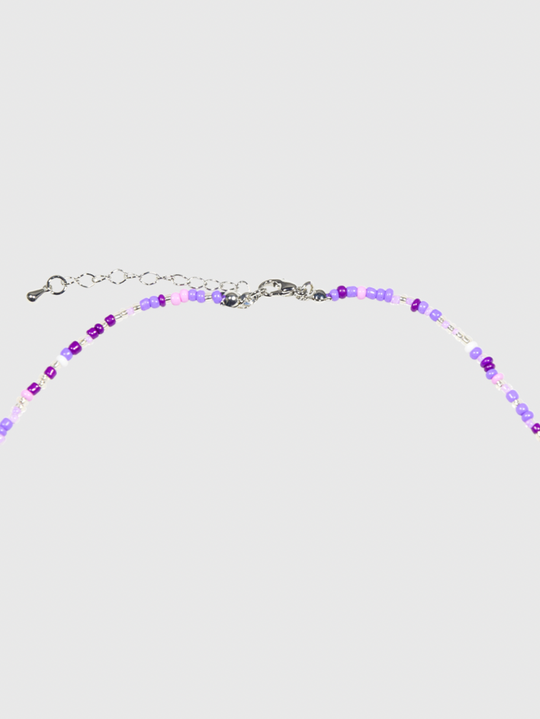 AWE Candy Color Beaded Flower Necklace