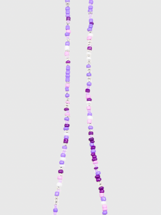 AWE Candy Color Beaded Flower Necklace