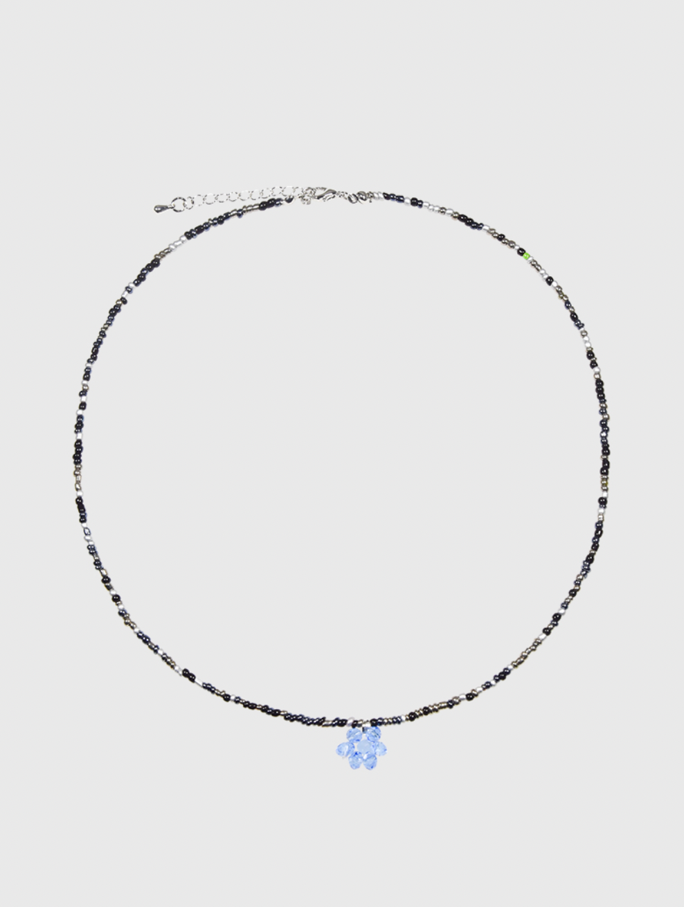 AWE Candy Color Beaded Flower Necklace