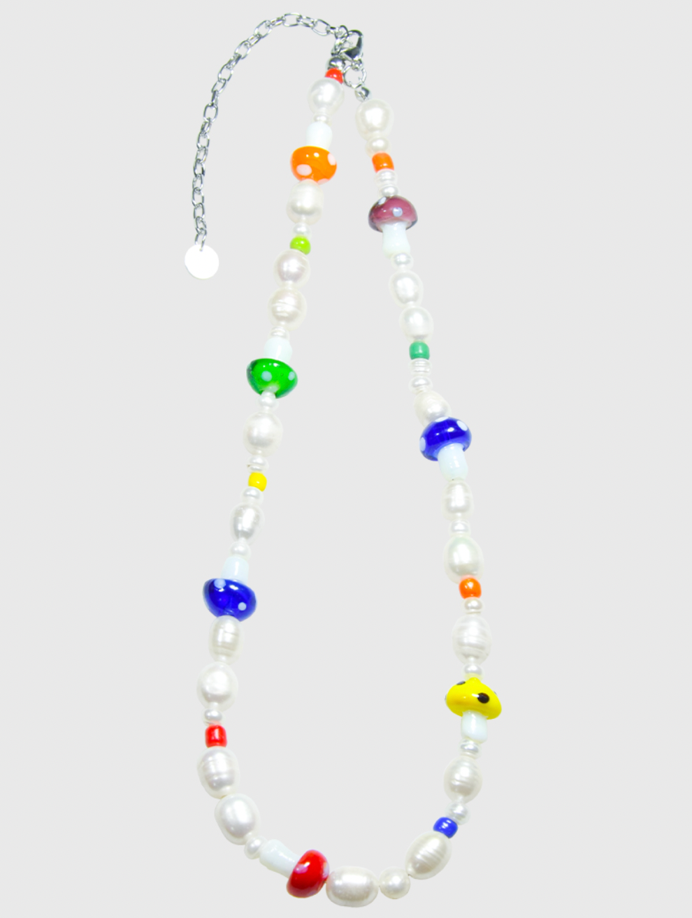 AWE Multicolor Mushroom Necklace