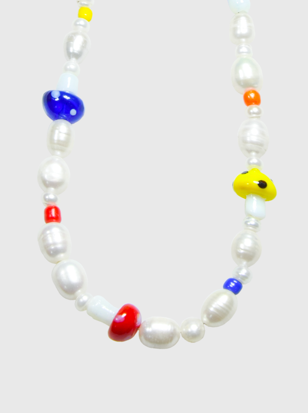 AWE Multicolor Mushroom Necklace