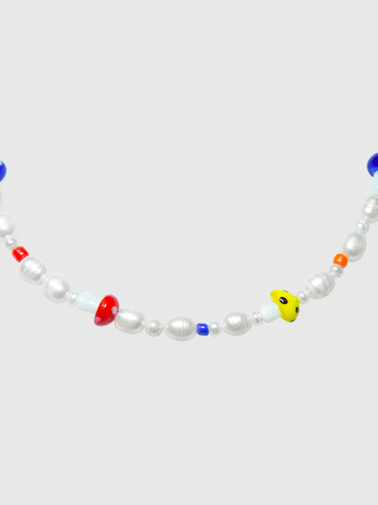 AWE Multicolor Mushroom Necklace