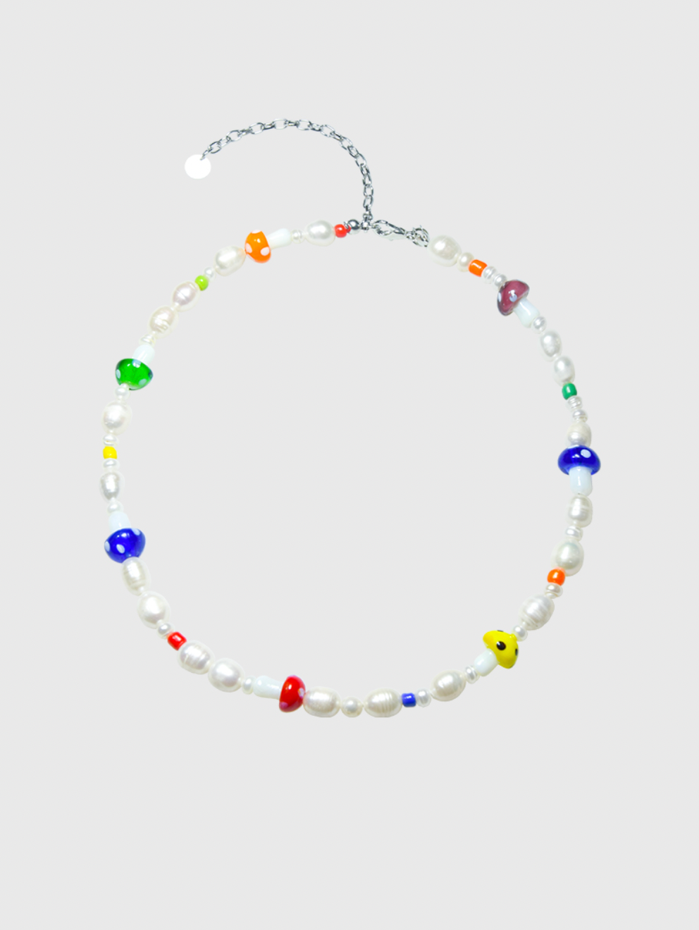 AWE Multicolor Mushroom Necklace