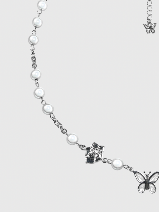 AWE Butterfly Daisy Necklace