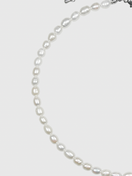 AWE Pearl Sunflower Smiley Necklace