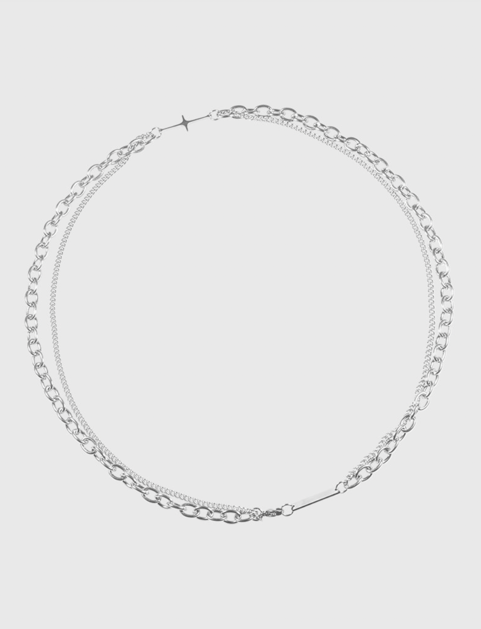 AWE Cross Star Stacking Necklace