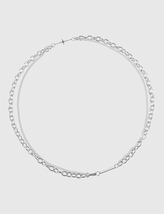 AWE Cross Star Stacking Necklace