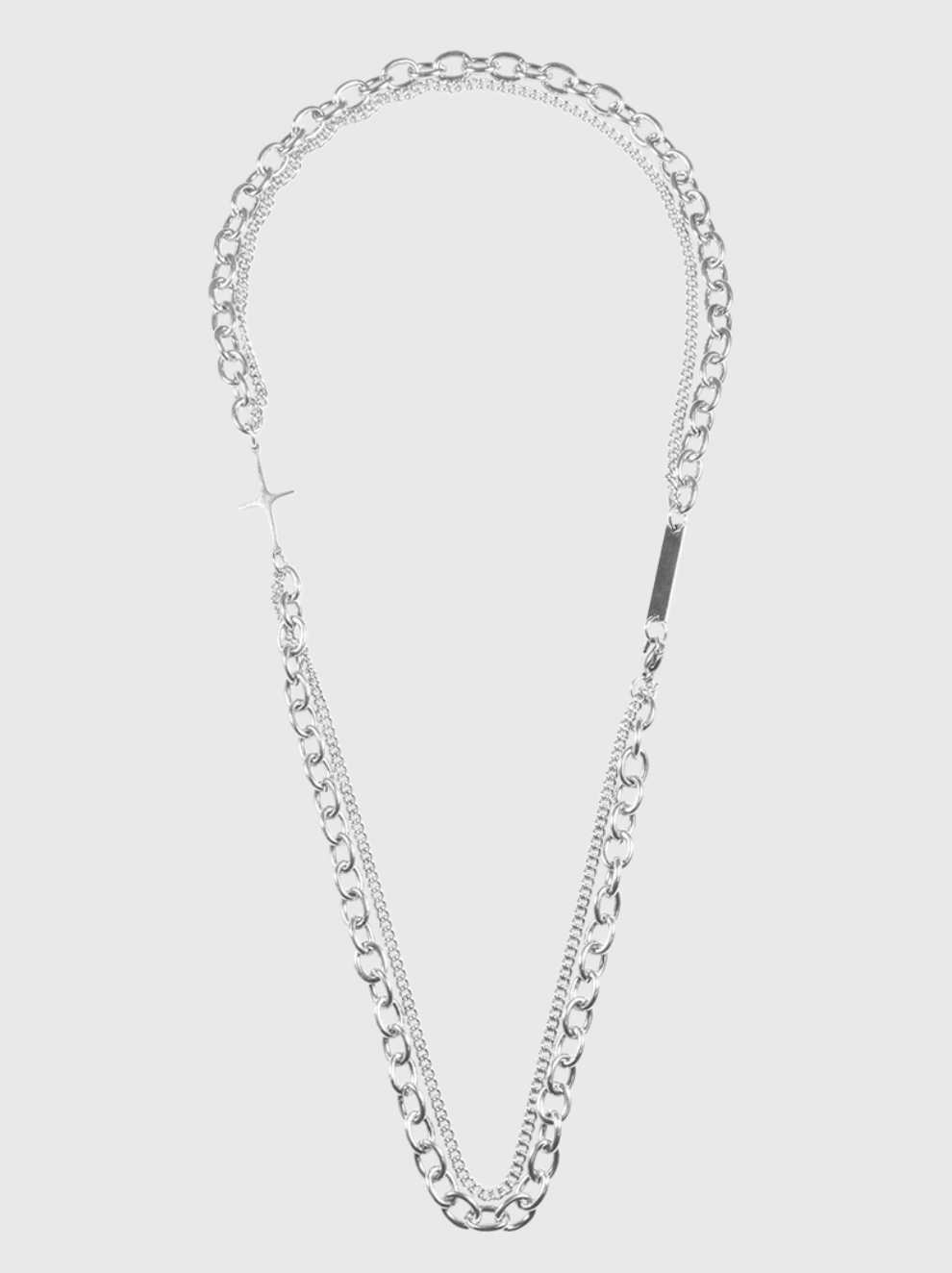 AWE Cross Star Stacking Necklace
