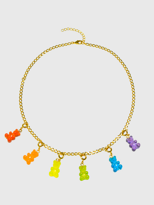 AWE Clear Gummy Bear Necklace