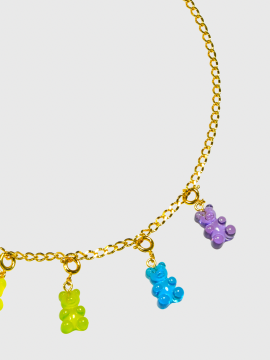 AWE Clear Gummy Bear Necklace