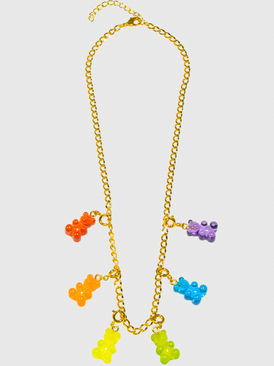 AWE Clear Gummy Bear Necklace
