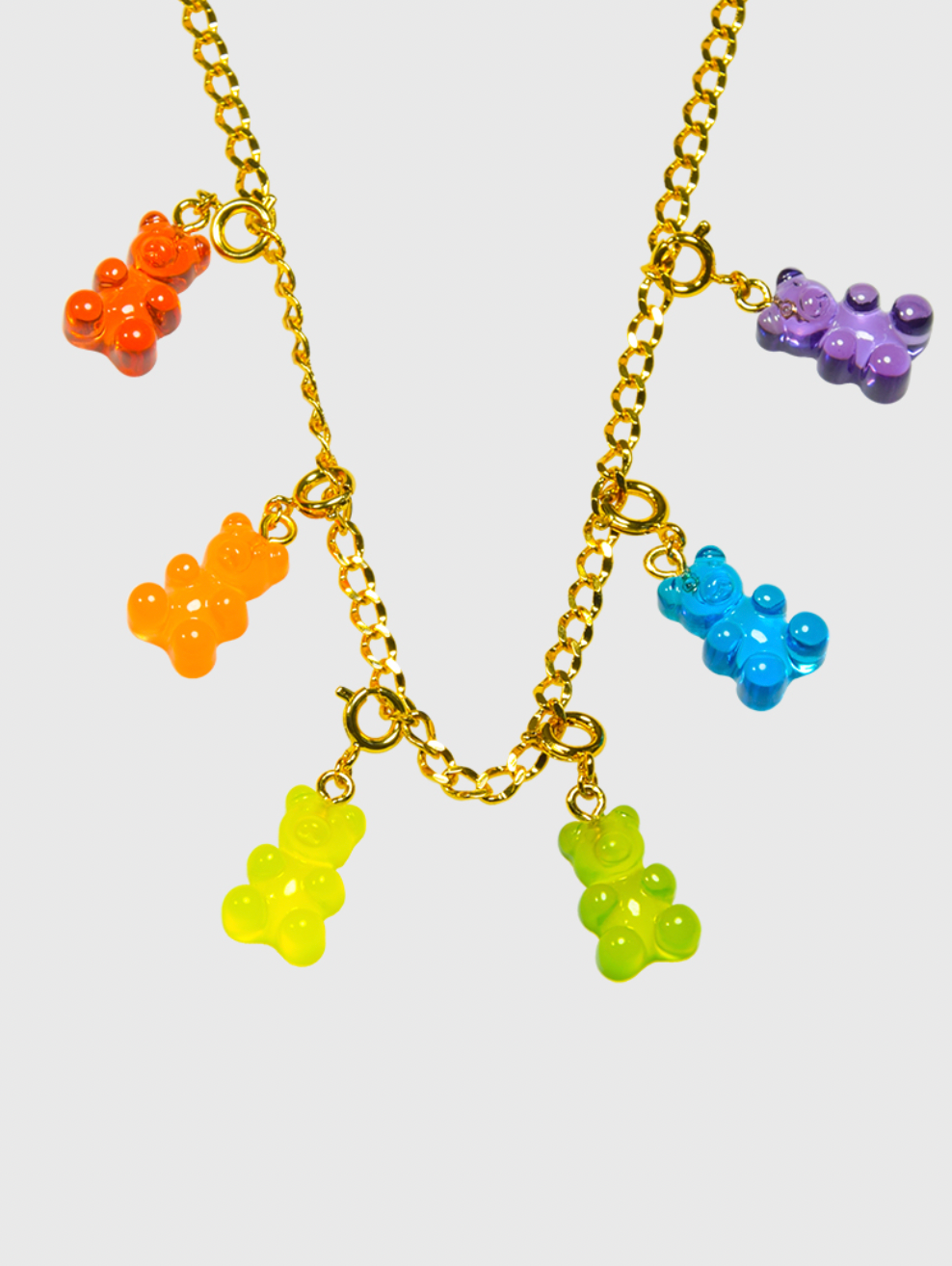 AWE Clear Gummy Bear Necklace