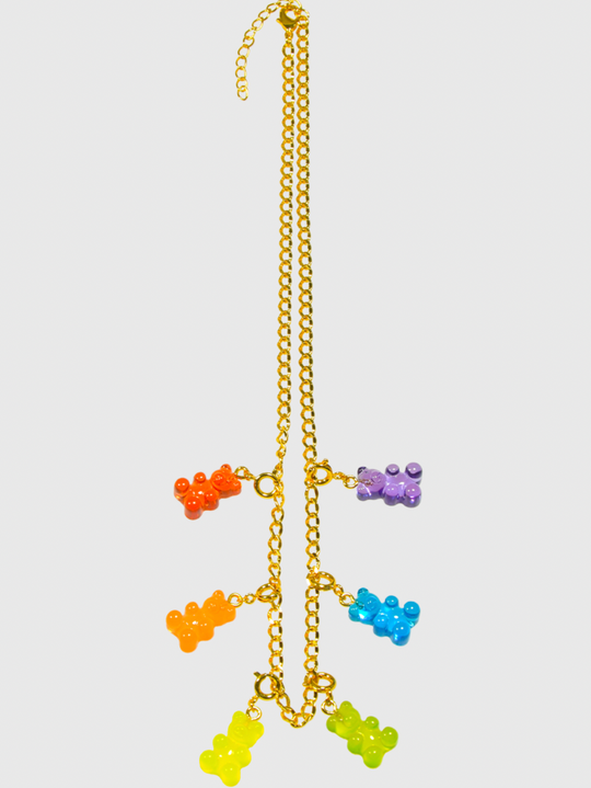 AWE Clear Gummy Bear Necklace