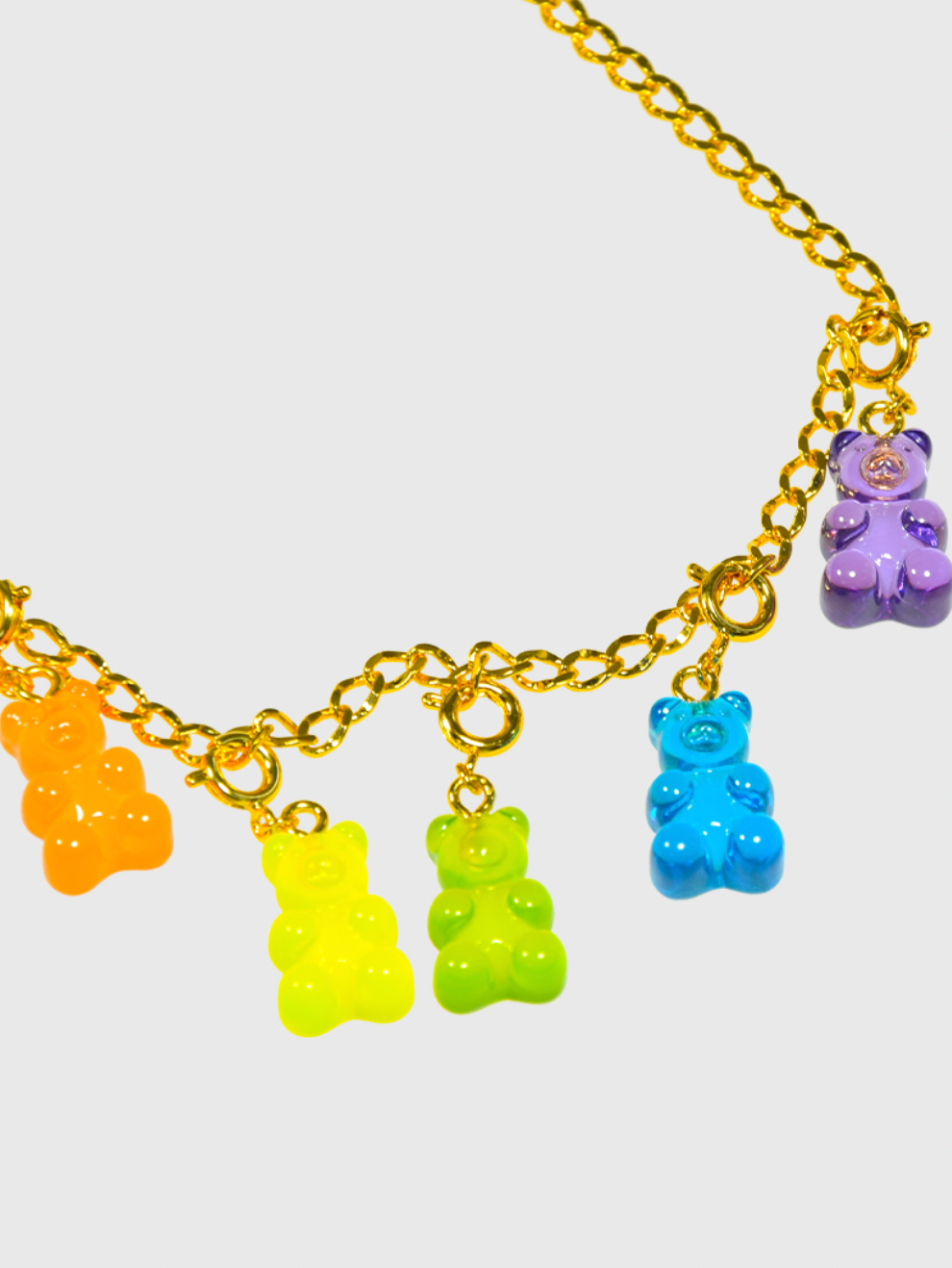 AWE Clear Gummy Bear Necklace