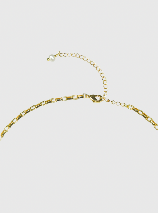 AWE Glass Flower Pearl Necklace