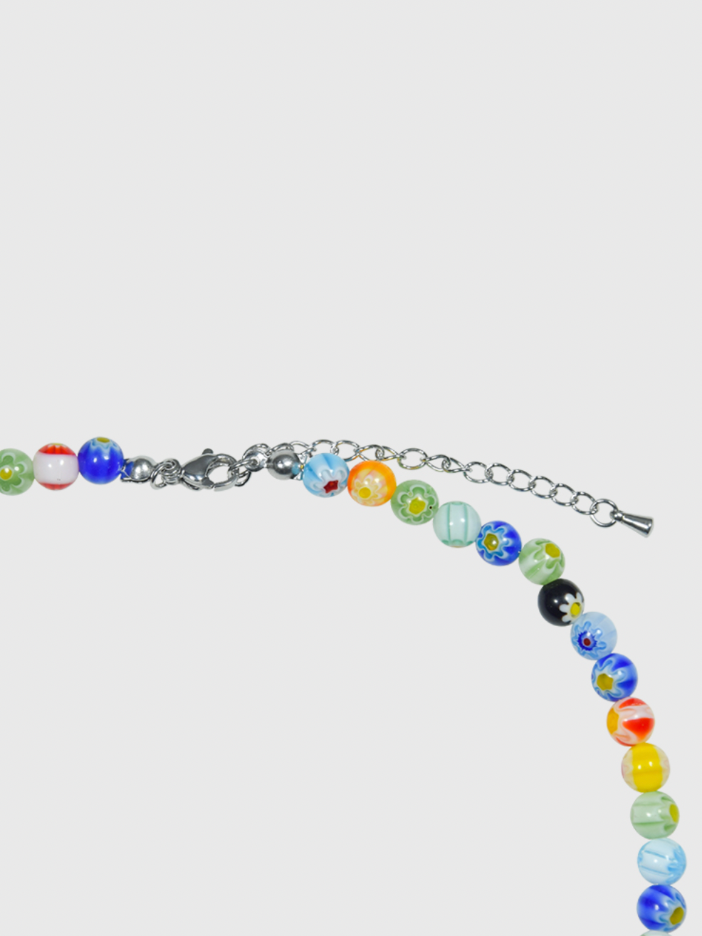 AWE Round Bead Sunflower Smiley Necklace