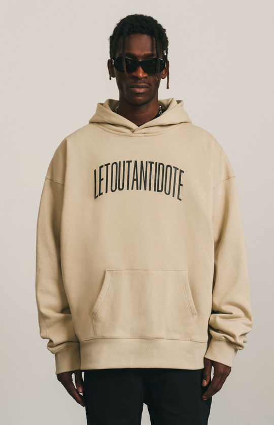 ANTIDOTE Basic Logo Print Hoodie