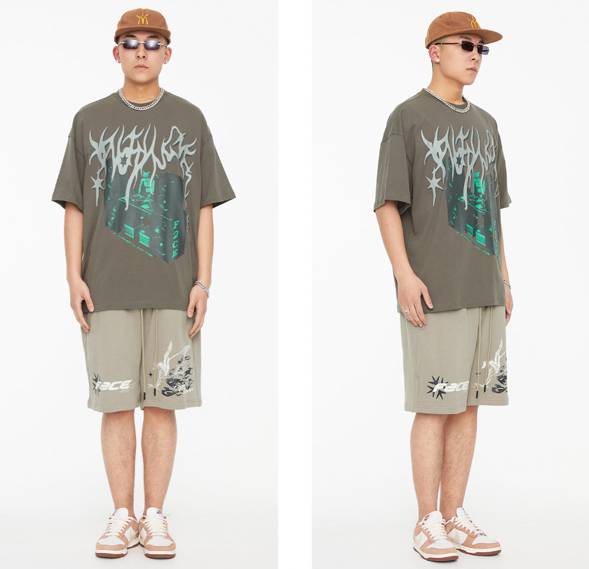 F2CE Graffiti Print Vintage Tee