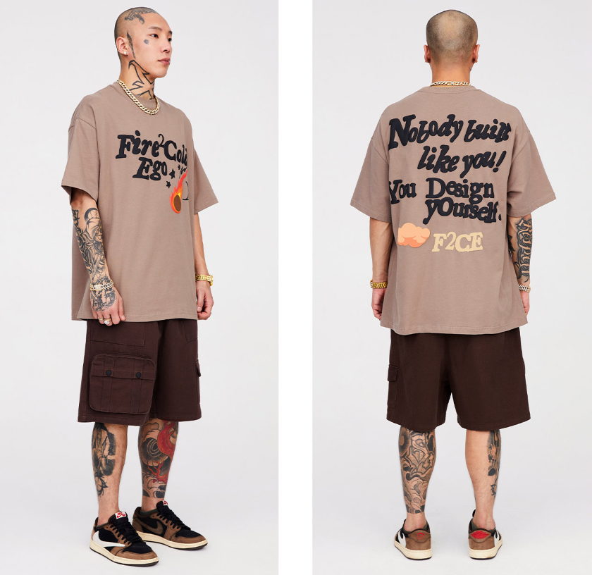 F2CE Foam Full Letter Printing Tee