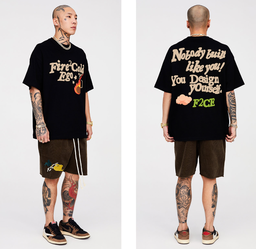 F2CE Foam Full Letter Printing Tee