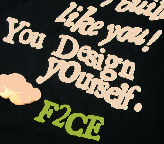 F2CE Foam Full Letter Printing Tee