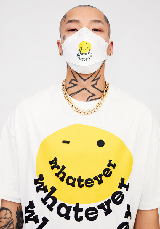 F2CE Foam Printed Smiley Face Tee