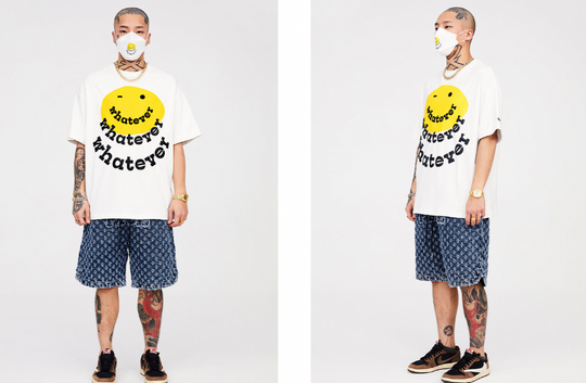 F2CE Foam Printed Smiley Face Tee