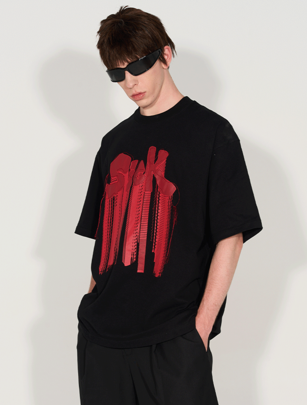 Harsh and Cruel BLIND x Harsh and Cruel Sick Embroidered Tee