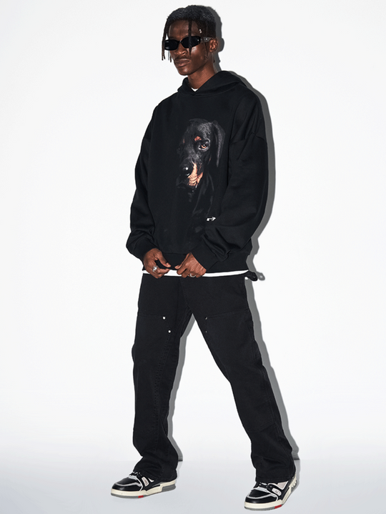 Harsh and Cruel Rottwieiler Printed Hoodie