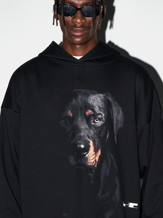 Harsh and Cruel Rottwieiler Printed Hoodie