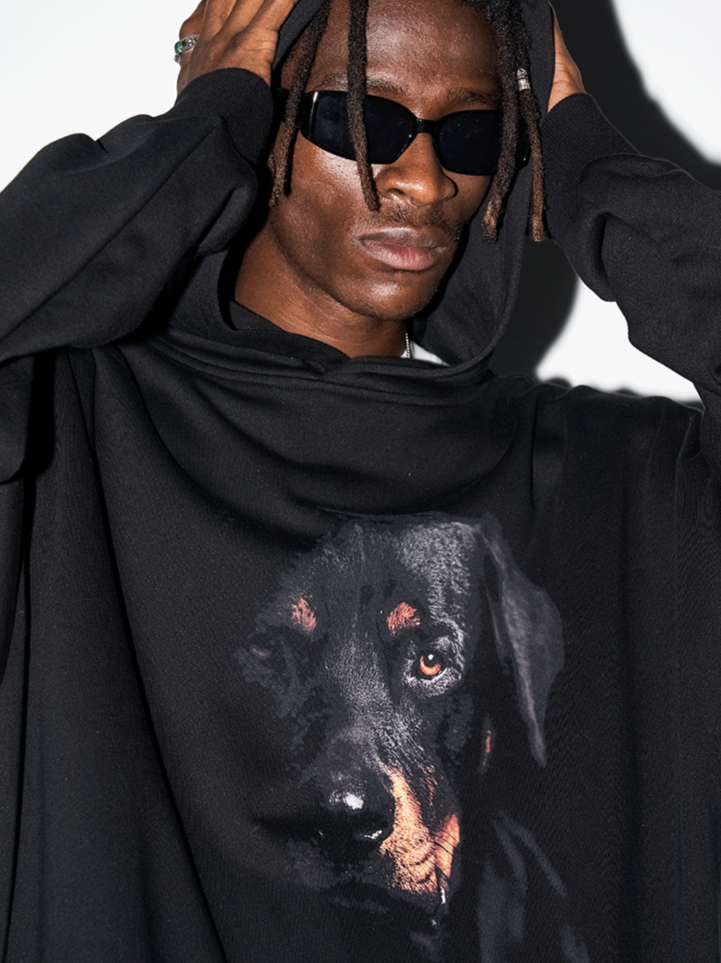 Harsh and Cruel Rottwieiler Printed Hoodie