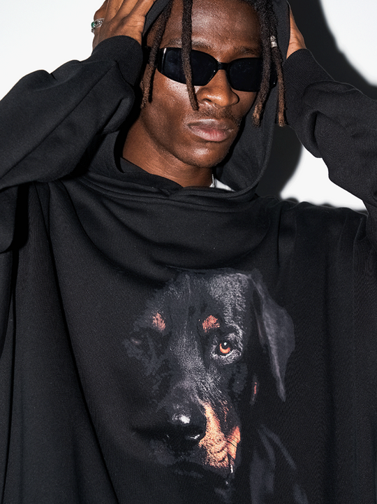 Harsh and Cruel Rottwieiler Printed Hoodie