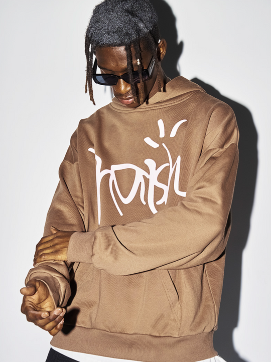 Harsh and Cruel Handpainted Logo Printed Hoodie