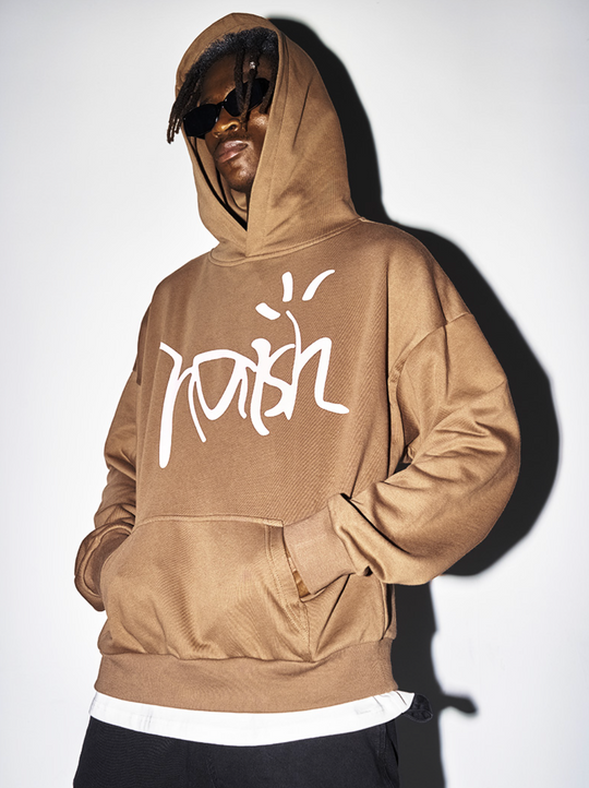 Harsh and Cruel Handpainted Logo Printed Hoodie