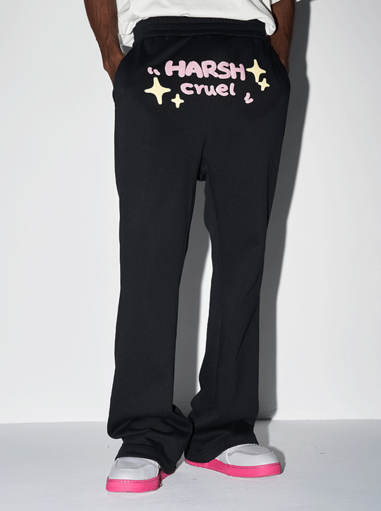 Harsh and Cruel Logo Foam Print Logo Sweatpants