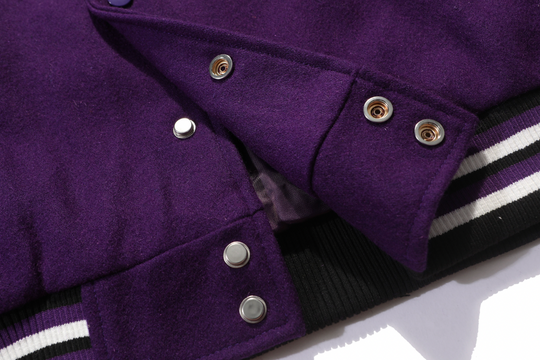 F3F Select Rose Flock Embroidered Baseball Jacket