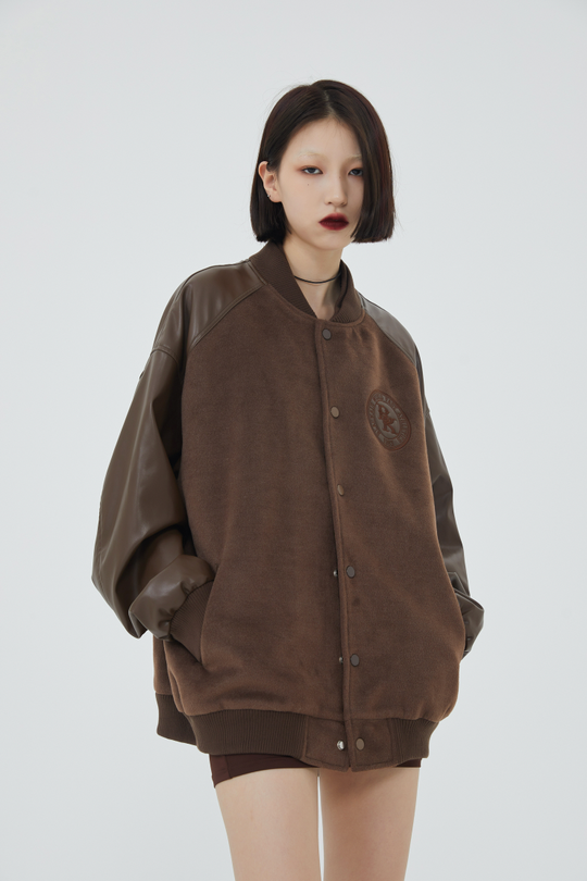 F3F Select Spelling Embroidered Baseball Jacket